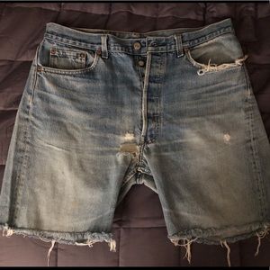 Vintage Levi’s 501s cut-off shorts
